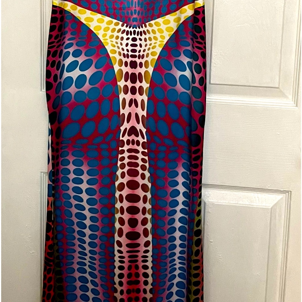 New Design Summer Off The Shoulder Silk Dress Size: S Stretch